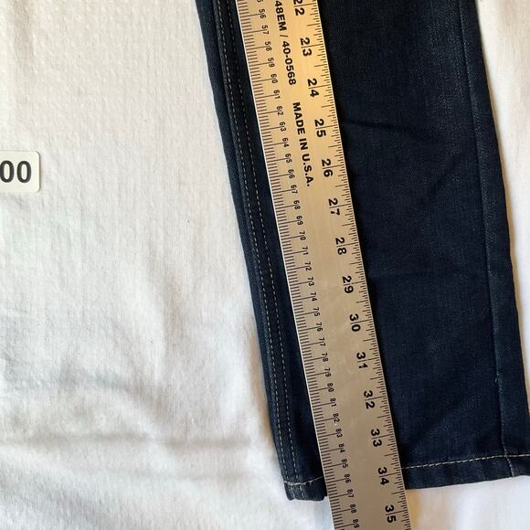 Levi’s Big Kid Jeans 511 size 12 REG W26 x L26 Dark Blue Mid Rise Slim Leg - Picture 3 of 11